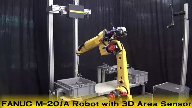 FANUC Bin Picking Robot with iRVision 3D Area Sensor
